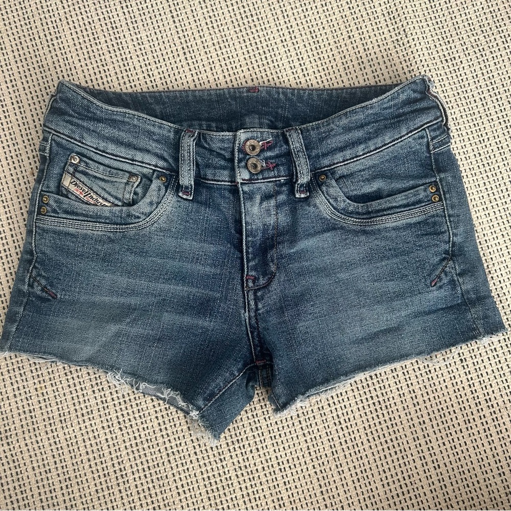 Diesel Dark Blue Jean Shorts